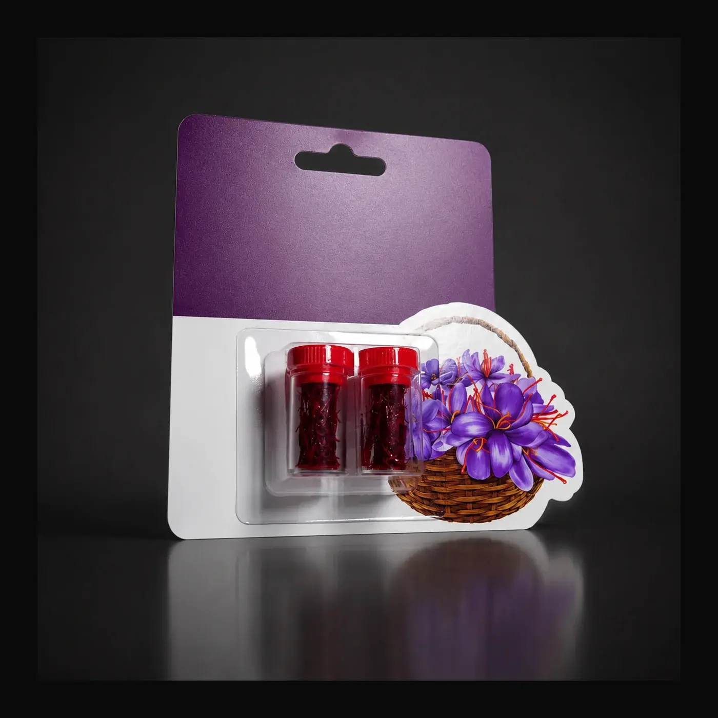 Mini Saffron Double twin vial blister pack