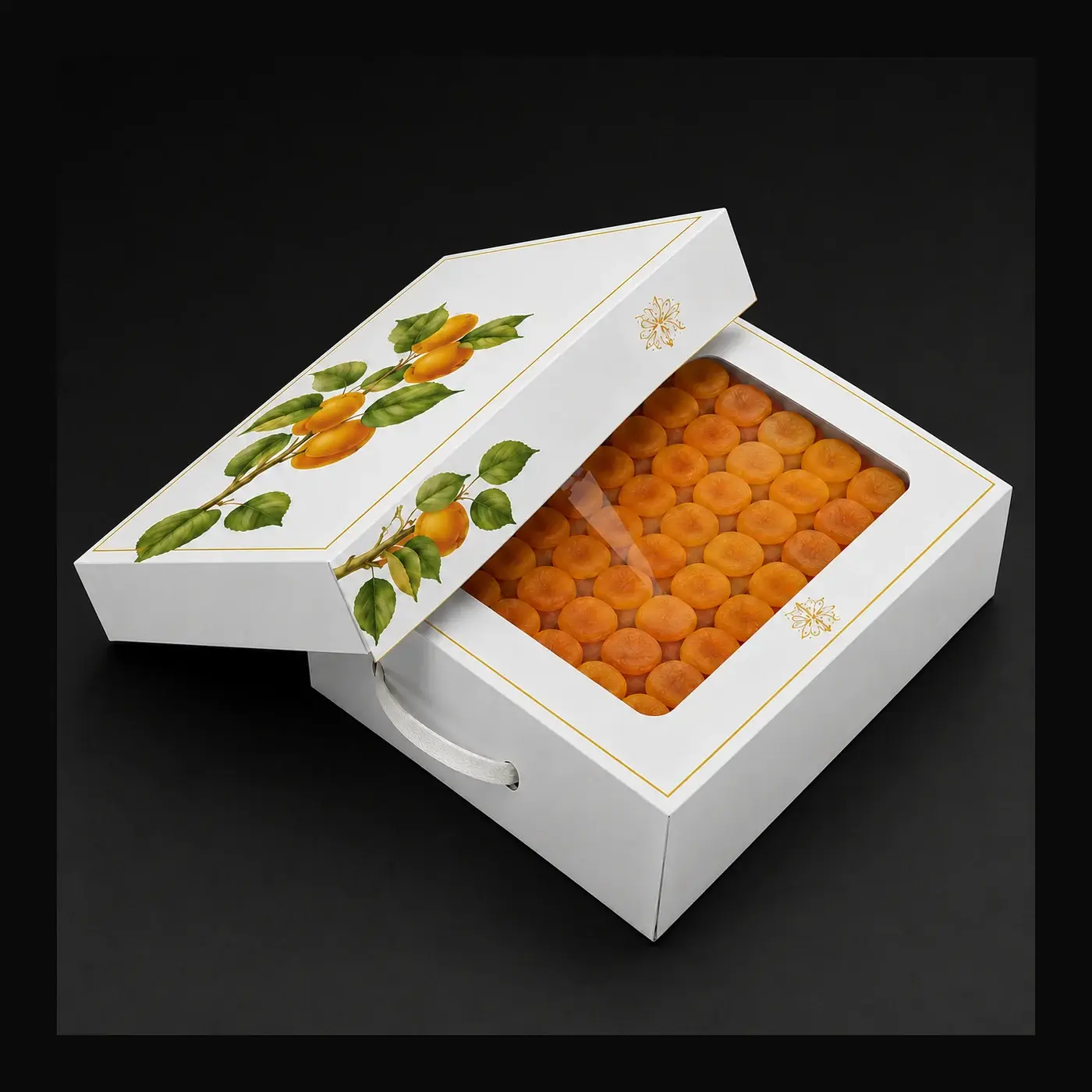 Turkish golden dried apricots bulk box
