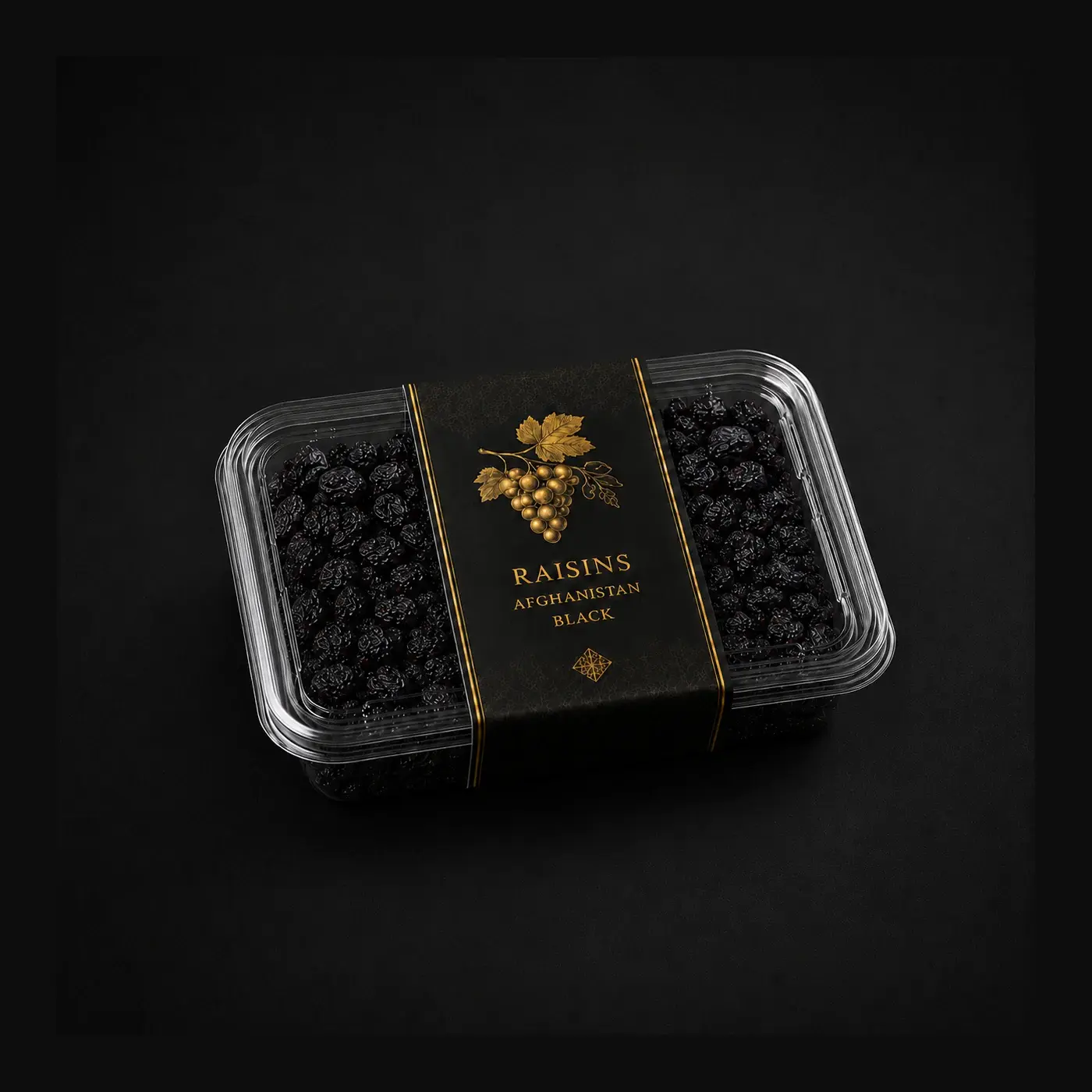 Afghan Black Qaisar Raisins Retail Pack